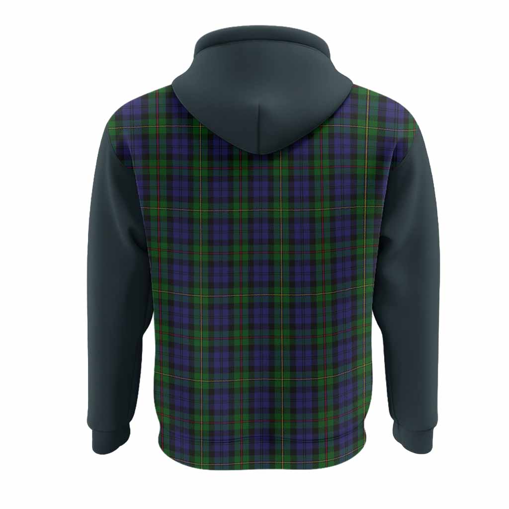 MacEwan (MacEwen) Tartan Accent Hoodie with Family Crest