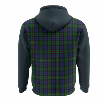 MacEwan (MacEwen) Tartan Accent Hoodie with Family Crest