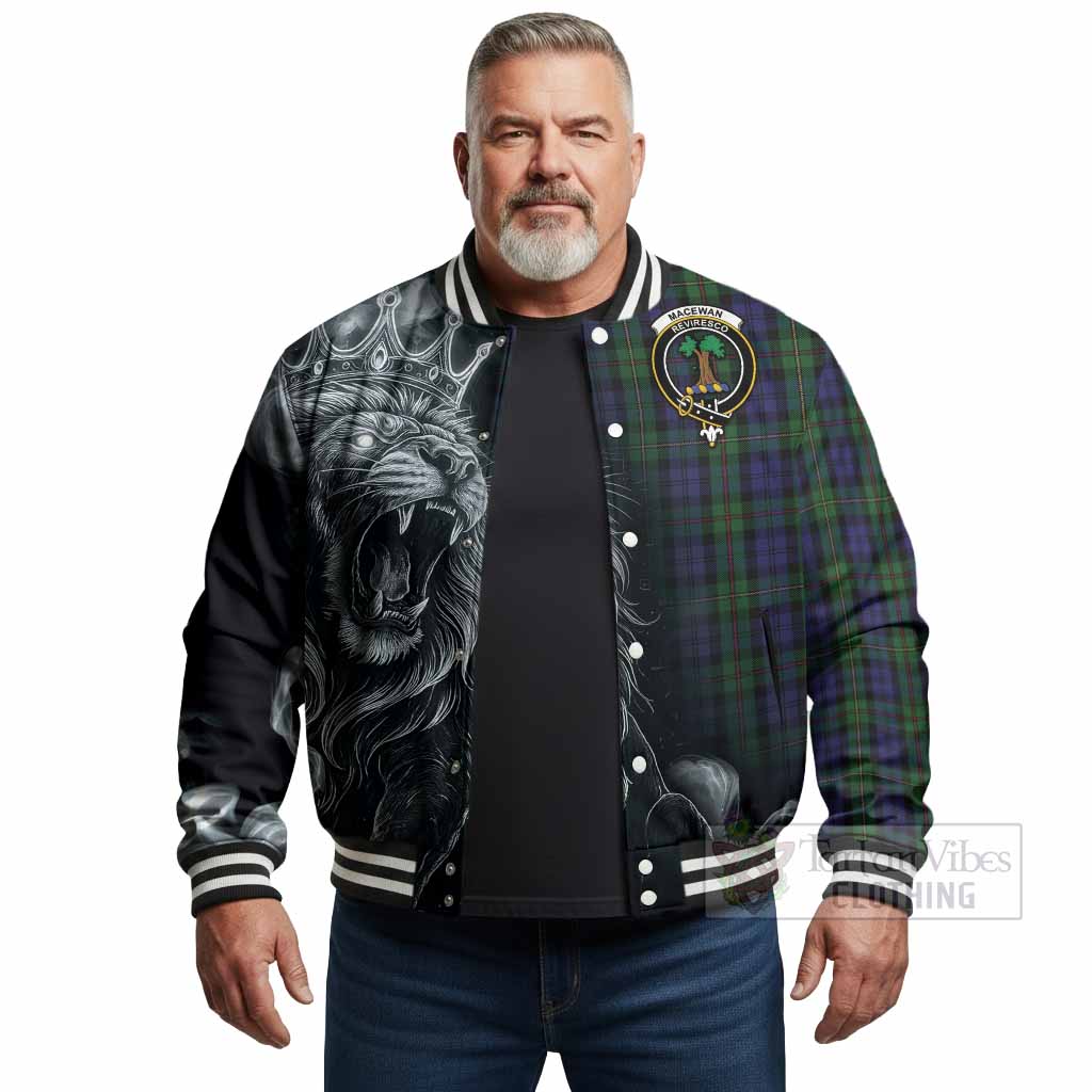 MacEwan (MacEwen) Tartan Baseball Jacket Roaring Lion Heritage