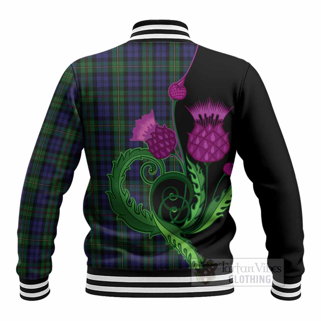 MacEwan (MacEwen) Tartan Baseball Jacket Traditional Scottish Thistle