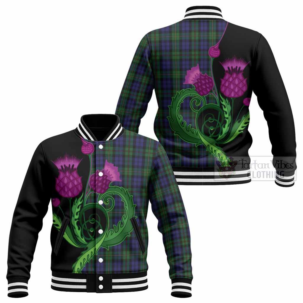 MacEwan (MacEwen) Tartan Baseball Jacket Traditional Scottish Thistle