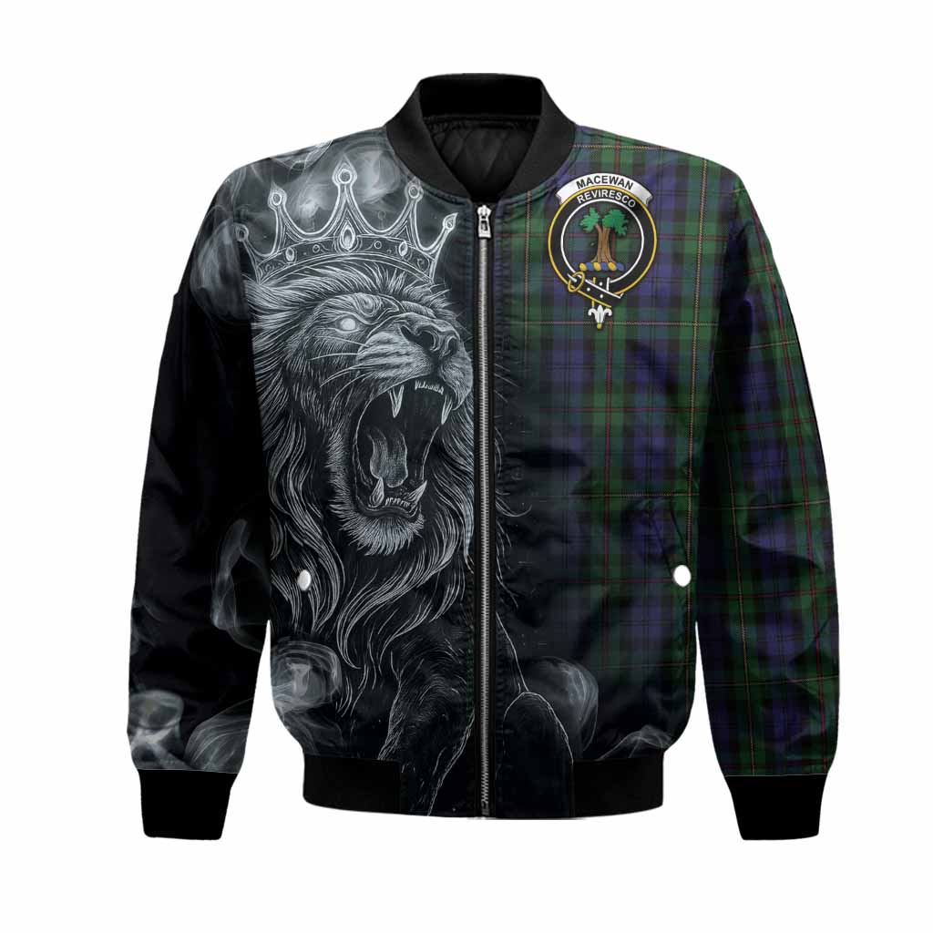 MacEwan (MacEwen) Tartan Bomber Jacket Roaring Lion Heritage