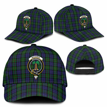 MacEwan (MacEwen) Tartan Classic Cap with Family Crest