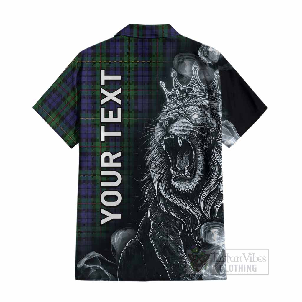 MacEwan (MacEwen) Tartan Cotton Hawaiian Shirt Roaring Lion Heritage