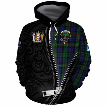 MacEwan (MacEwen) Tartan Cotton Hoodie New Zealand Pattern Unique Zipper Stylized
