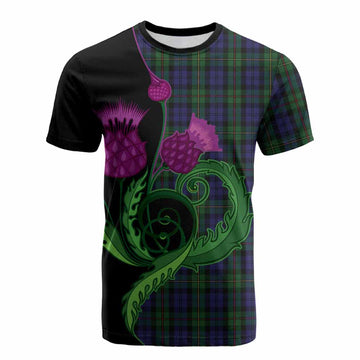 MacEwan (MacEwen) Tartan Cotton T-shirt Traditional Scottish Thistle
