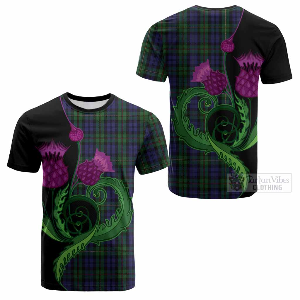 MacEwan (MacEwen) Tartan Cotton T-shirt Traditional Scottish Thistle