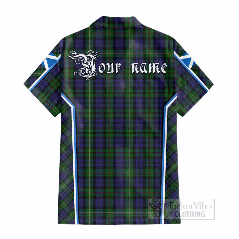 MacEwan (MacEwen) Tartan Crest Cotton Hawaiian Shirt Scotland Coat of Arm Flag Style - Tartan Vibes Clothing