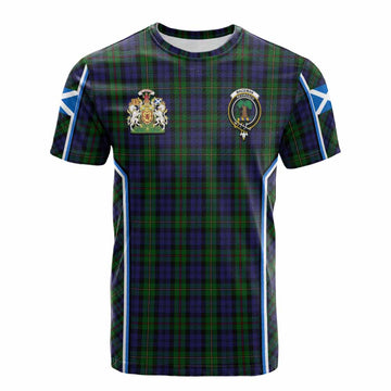 MacEwan (MacEwen) Tartan Crest Cotton T-shirt Scotland Coat of Arm Flag Style - Tartan Vibes Clothing