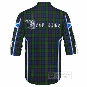 MacEwan (MacEwen) Tartan Crest Ghillie Kilt Shirt Scotland Coat of Arm Flag Style