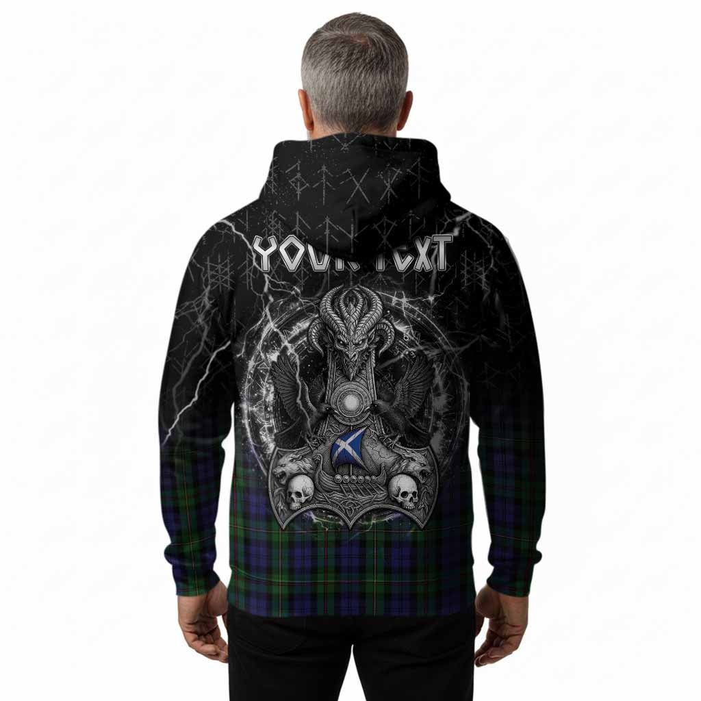 MacEwan (MacEwen) Tartan Crest Hoodie Celtic Odin's Raven Legacy