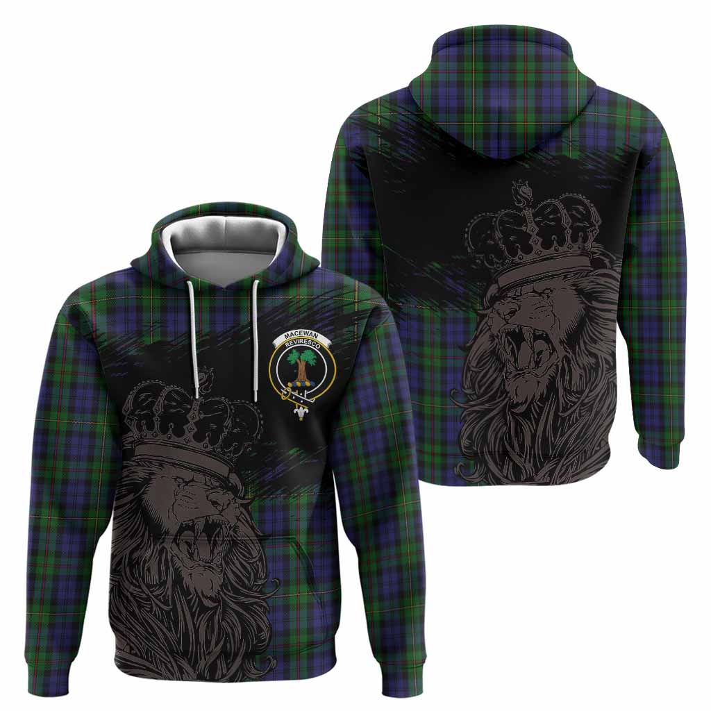 MacEwan (MacEwen) Tartan Crest Hoodie Crowned Lion Heritage Style