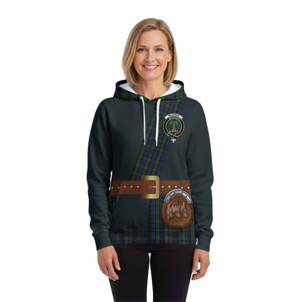 MacEwan (MacEwen) Tartan Crest Hoodie Kilt Costume Style