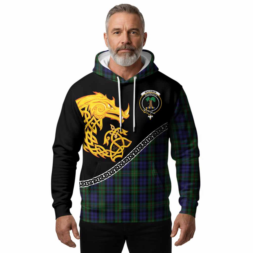 MacEwan (MacEwen) Tartan Crest Hoodie Legendary Dragon Knot Half Style
