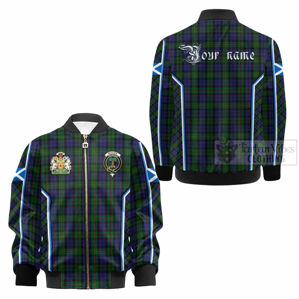 MacEwan (MacEwen) Tartan Crest Kid Bomber Jacket Scotland Coat of Arm Flag Style - Tartan Vibes Clothing