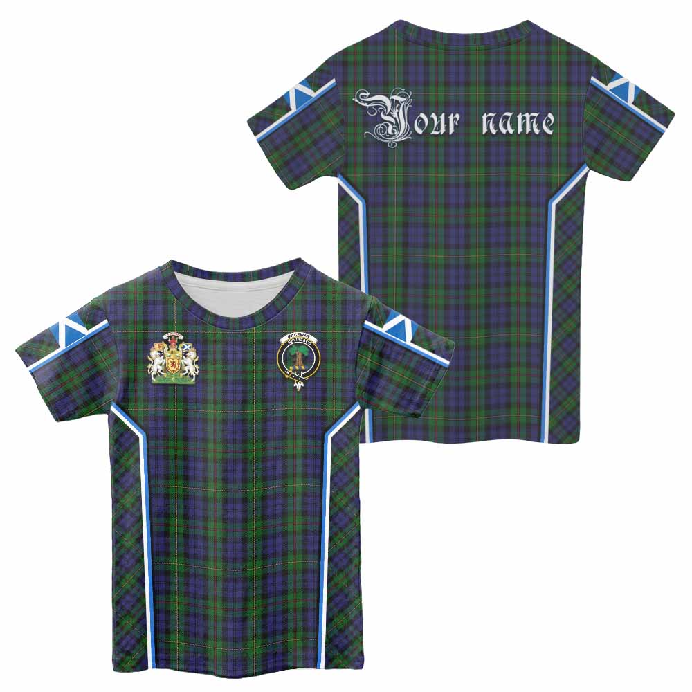 MacEwan (MacEwen) Tartan Crest Kid T-shirt Scotland Coat of Arm Flag Style - Tartan Vibes Clothing
