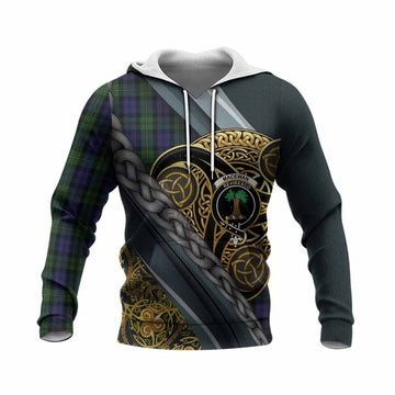 MacEwan (MacEwen) Tartan Crest Knitted Hoodie Scottish Triskele Celtic