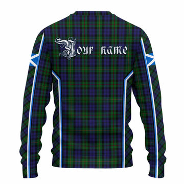 MacEwan (MacEwen) Tartan Crest Knitted Sweater Scotland Coat of Arm Flag Style