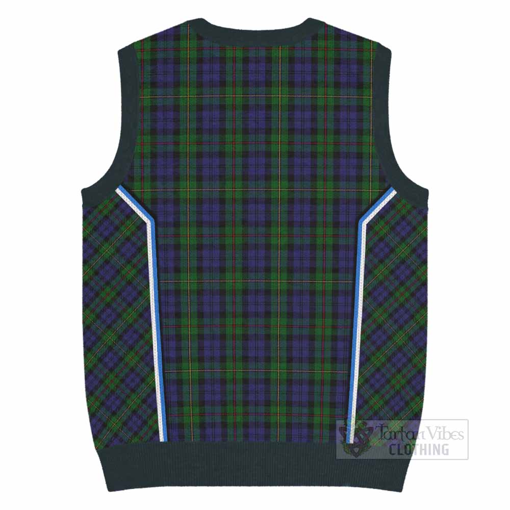 MacEwan (MacEwen) Tartan Crest Knitted V-Neck Vest Scotland Coat of Arm Flag Style - Tartan Vibes Clothing