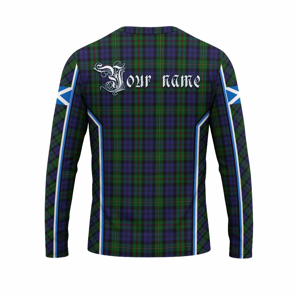 MacEwan (MacEwen) Tartan Crest Long Sleeve T-Shirt Scotland Coat of Arm Flag Style - Tartan Vibes Clothing
