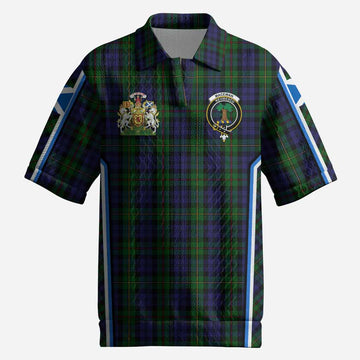 MacEwan (MacEwen) Tartan Crest Men’s Polo Sweater Top Scotland Coat of Arm Flag Style