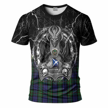 MacEwan (MacEwen) Tartan Crest T-Shirt Celtic Odin's Raven Legacy