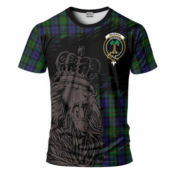 MacEwan (MacEwen) Tartan Crest T-Shirt Crowned Lion Heritage Style