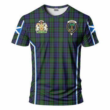 MacEwan (MacEwen) Tartan Crest T-shirt Scotland Coat of Arm Flag Style - Tartan Vibes Clothing