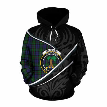 MacEwan (MacEwen) Tartan Family Crest Cotton Hoodie Celtic Scottish Thistle Floral - Tartan Vibes Clothing