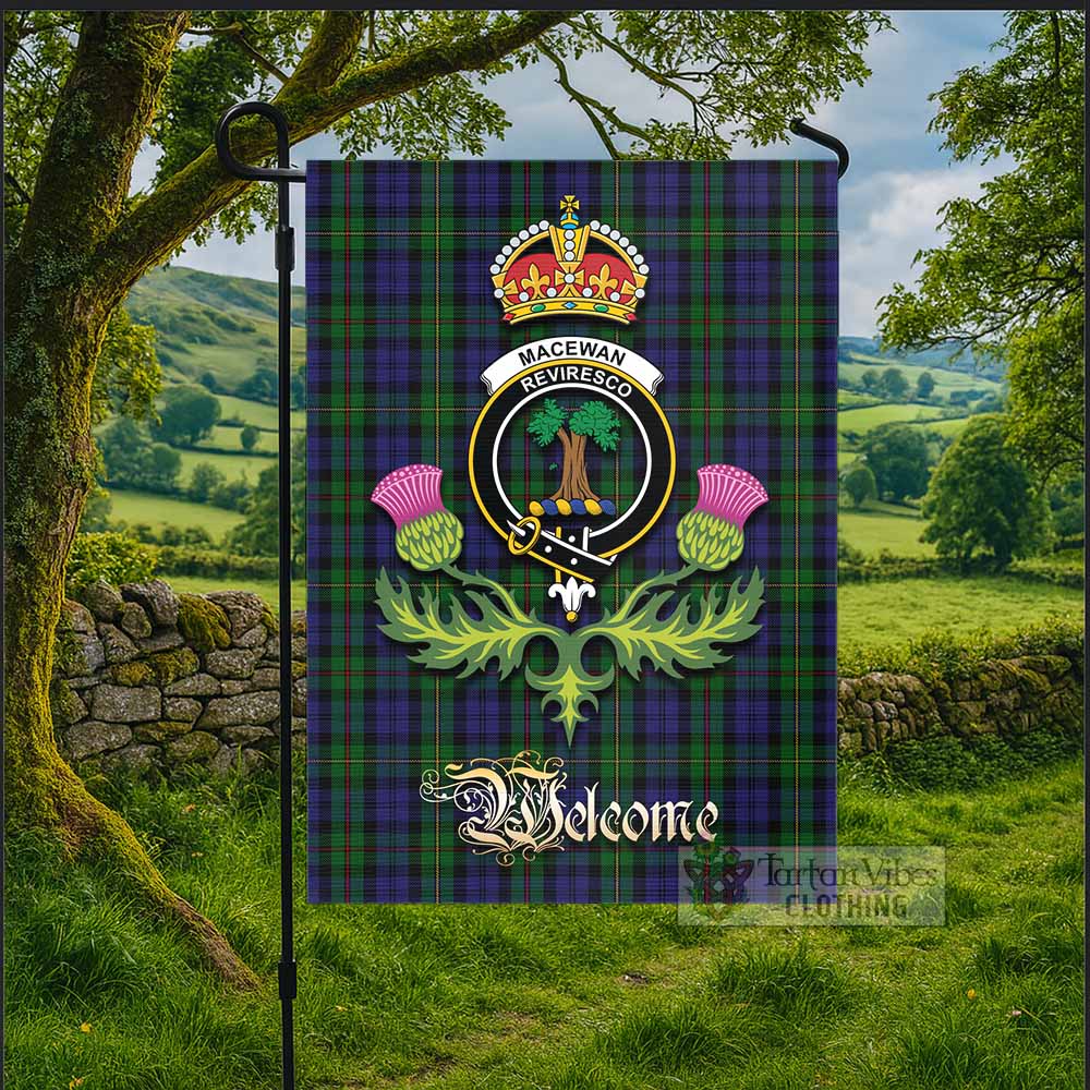 MacEwan (MacEwen) Tartan Family Crest Garden Flag Royal Thistle Welcome Style - Tartan Vibes Clothing