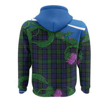 MacEwan (MacEwen) Tartan Family Crest Hoodie Thistle in Minimalism