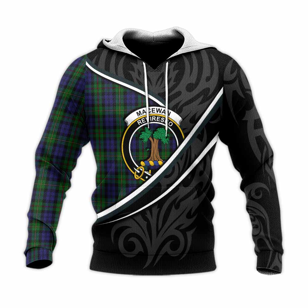 MacEwan (MacEwen) Tartan Family Crest Knitted Hoodie Celtic Scottish Thistle Floral - Tartan Vibes Clothing