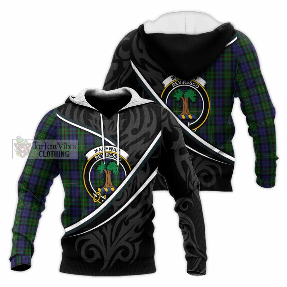 MacEwan (MacEwen) Tartan Family Crest Knitted Hoodie Celtic Scottish Thistle Floral - Tartan Vibes Clothing