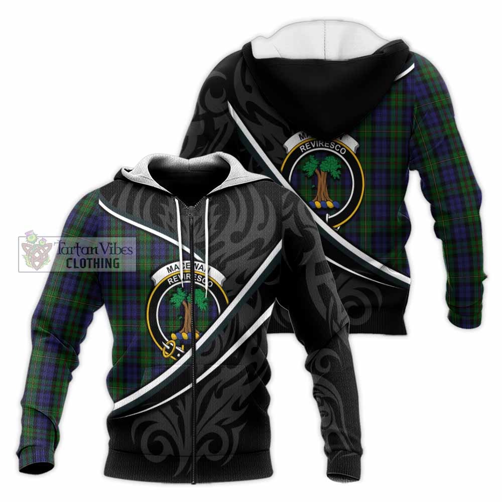 MacEwan (MacEwen) Tartan Family Crest Knitted Hoodie Celtic Scottish Thistle Floral - Tartan Vibes Clothing