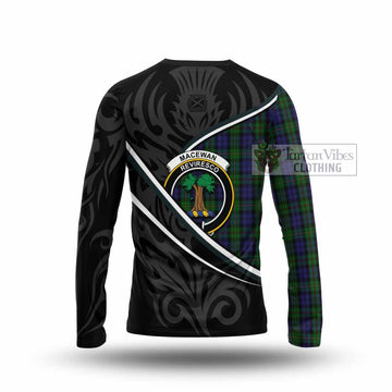 MacEwan (MacEwen) Tartan Family Crest Long Sleeve T-Shirt Celtic Scottish Thistle Floral - Tartan Vibes Clothing