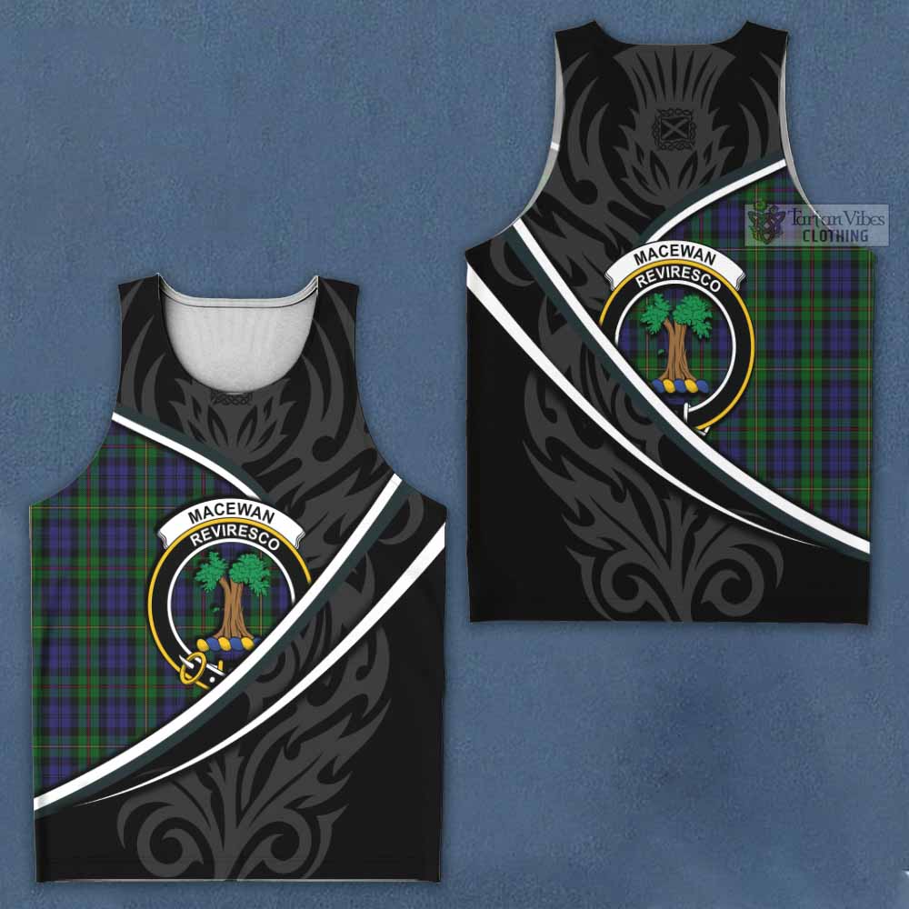 MacEwan (MacEwen) Tartan Family Crest Men Tank Top Celtic Scottish Thistle Floral - Tartan Vibes Clothing