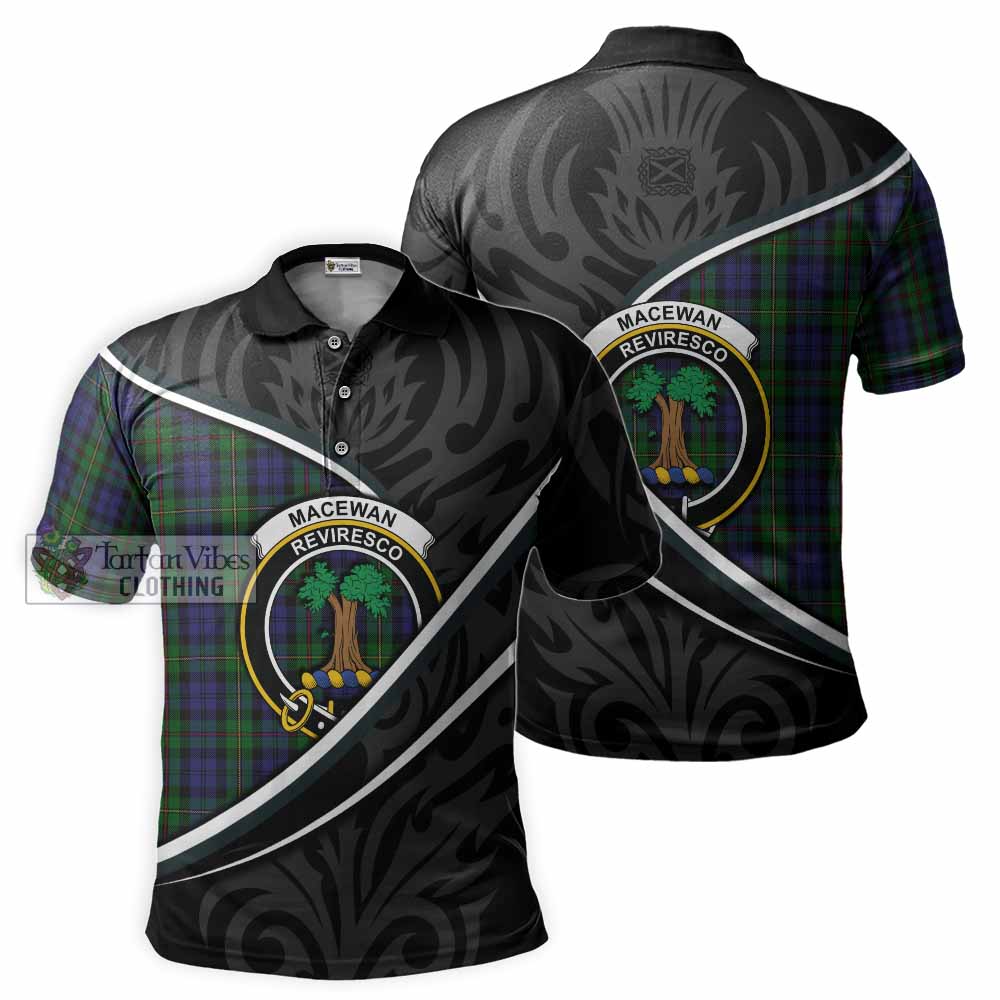 MacEwan (MacEwen) Tartan Family Crest Polo Shirt Celtic Scottish Thistle Floral - Tartan Vibes Clothing