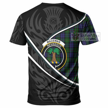 MacEwan (MacEwen) Tartan Family Crest T-shirt Celtic Scottish Thistle Floral - Tartan Vibes Clothing
