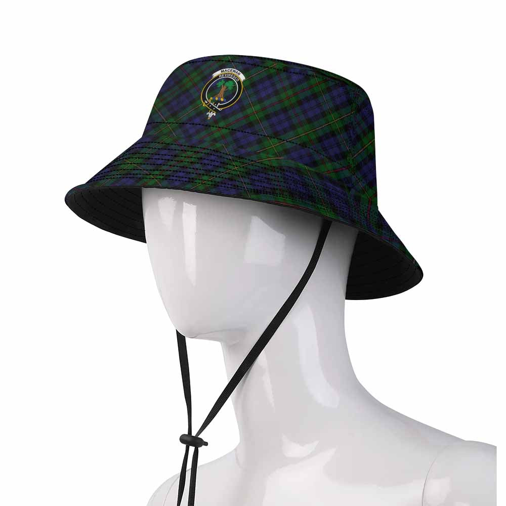 MacEwan (MacEwen) Tartan Fishing Hat with Family Crest