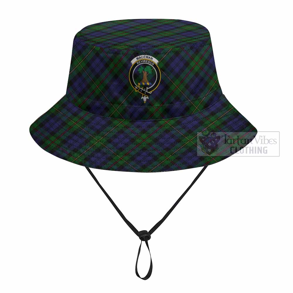 MacEwan (MacEwen) Tartan Fishing Hat with Family Crest