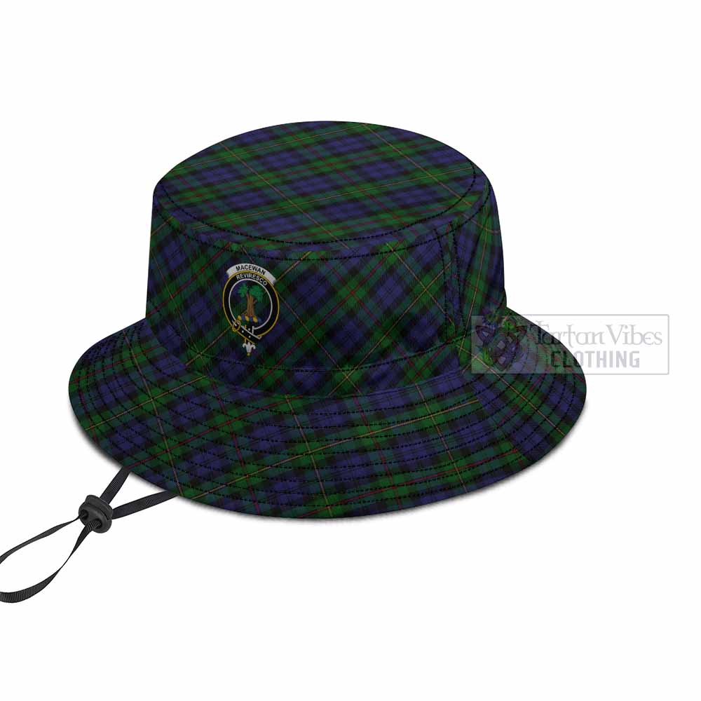 MacEwan (MacEwen) Tartan Fishing Hat with Family Crest