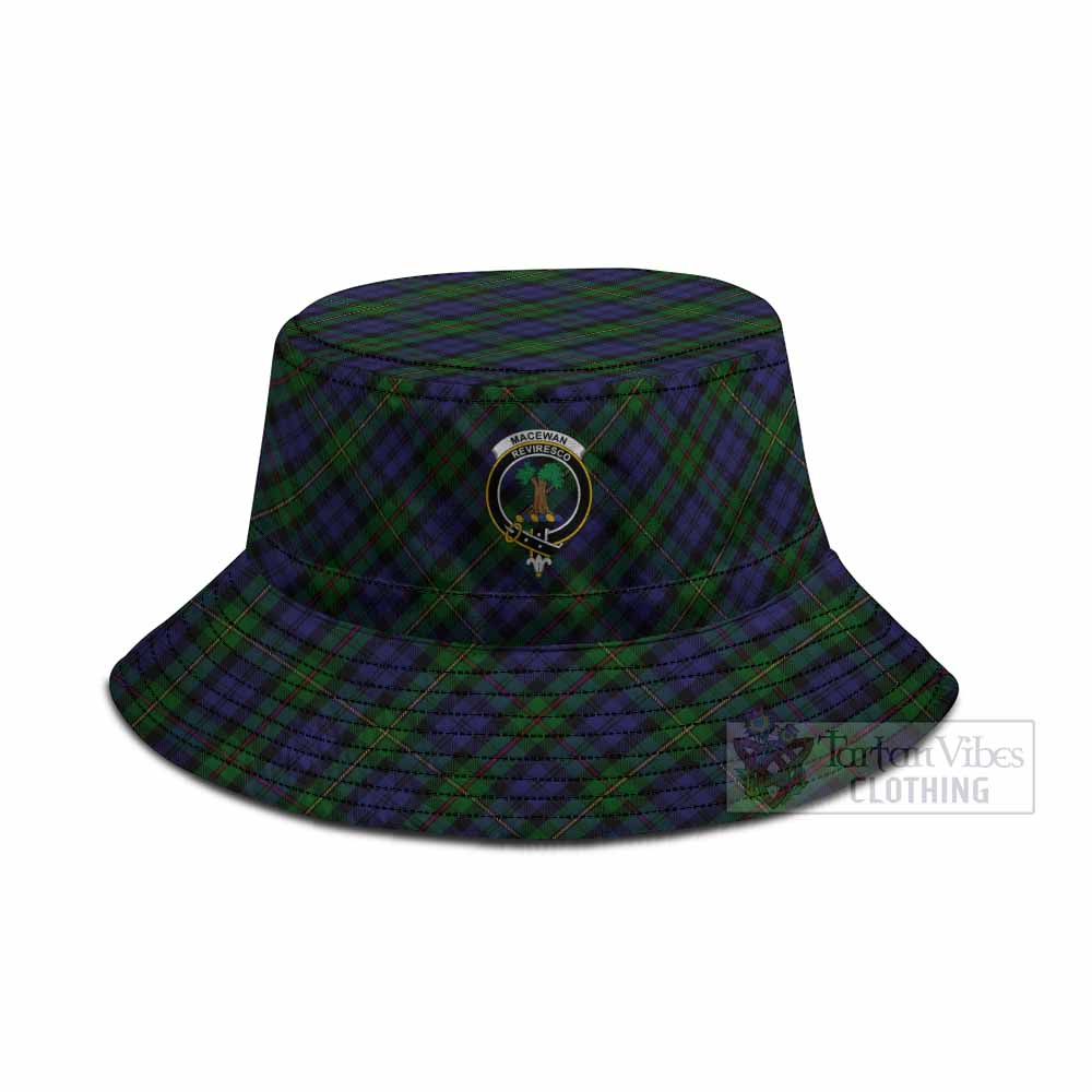 MacEwan (MacEwen) Tartan Fishing Hat with Family Crest