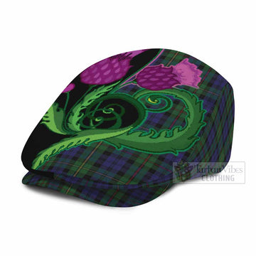 MacEwan (MacEwen) Tartan Flat Cap, Jeff Cap Traditional Scottish Thistle