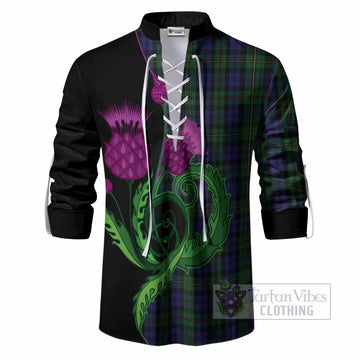MacEwan (MacEwen) Tartan Ghillie Shirt Traditional Scottish Thistle