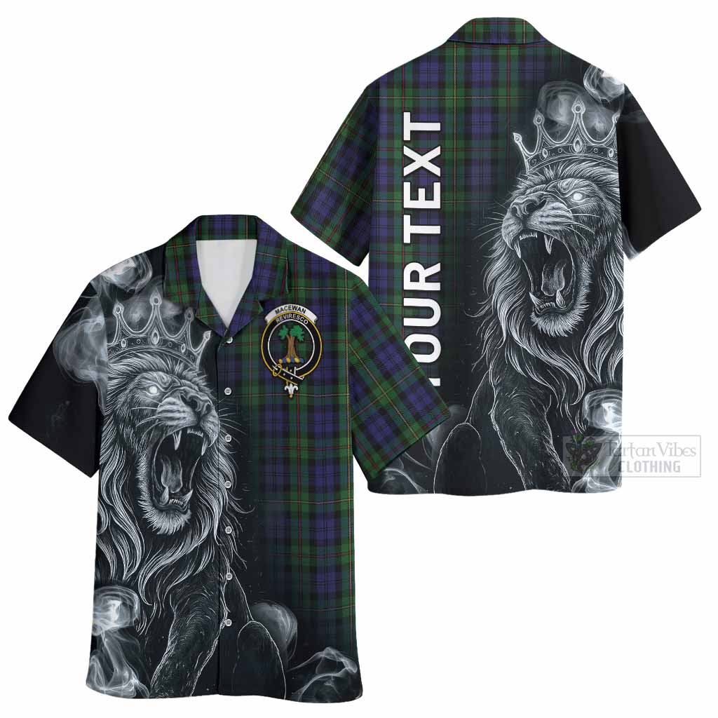 MacEwan (MacEwen) Tartan Hawaiian Shirt Roaring Lion Heritage