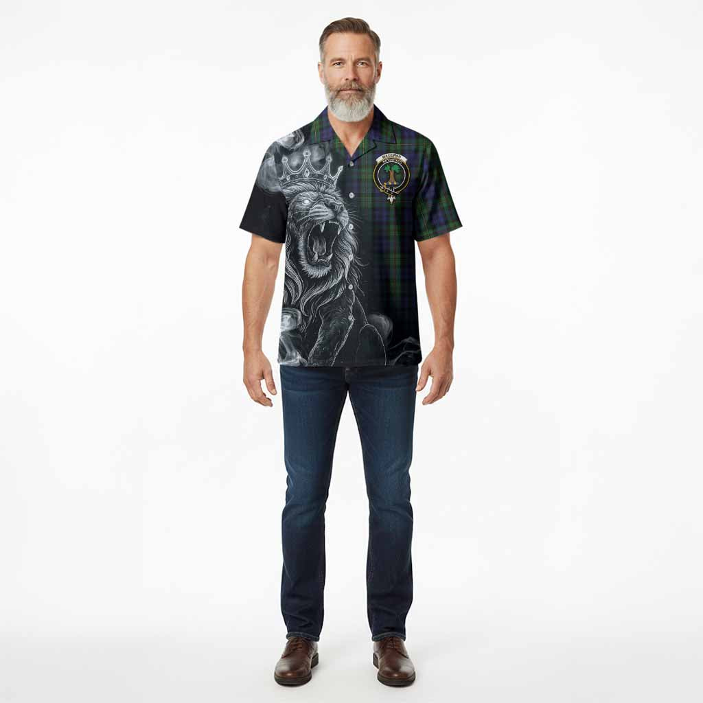 MacEwan (MacEwen) Tartan Hawaiian Shirt Roaring Lion Heritage