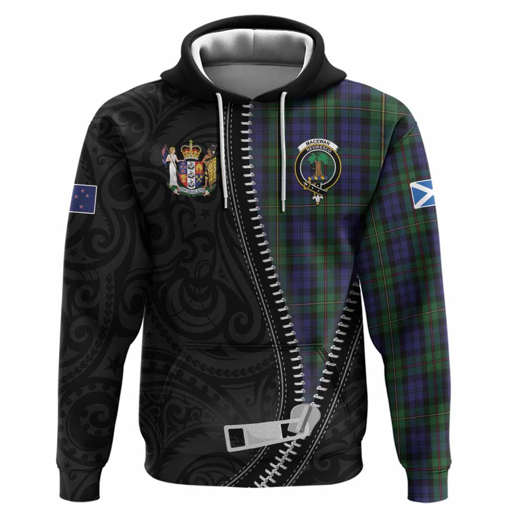 MacEwan (MacEwen) Tartan Hoodie New Zealand Pattern Unique Zipper Stylized