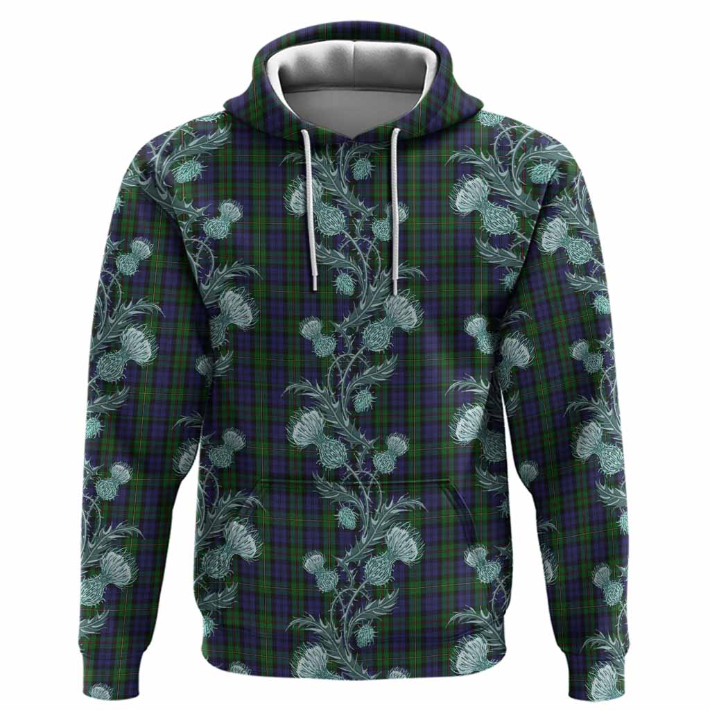 MacEwan (MacEwen) Tartan Hoodie Seamless Scottish Thistle Flowers