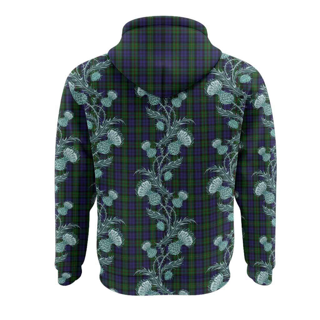MacEwan (MacEwen) Tartan Hoodie Seamless Scottish Thistle Flowers