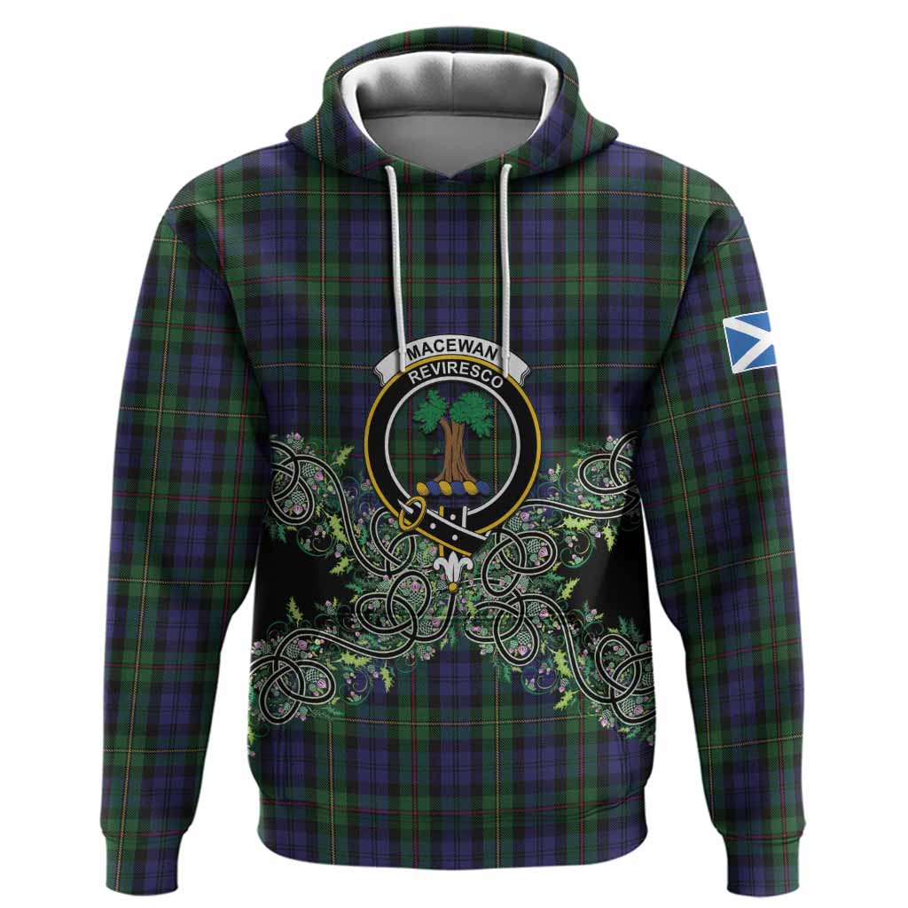 MacEwan (MacEwen) Tartan Hoodie Thistle Scottish Spirit